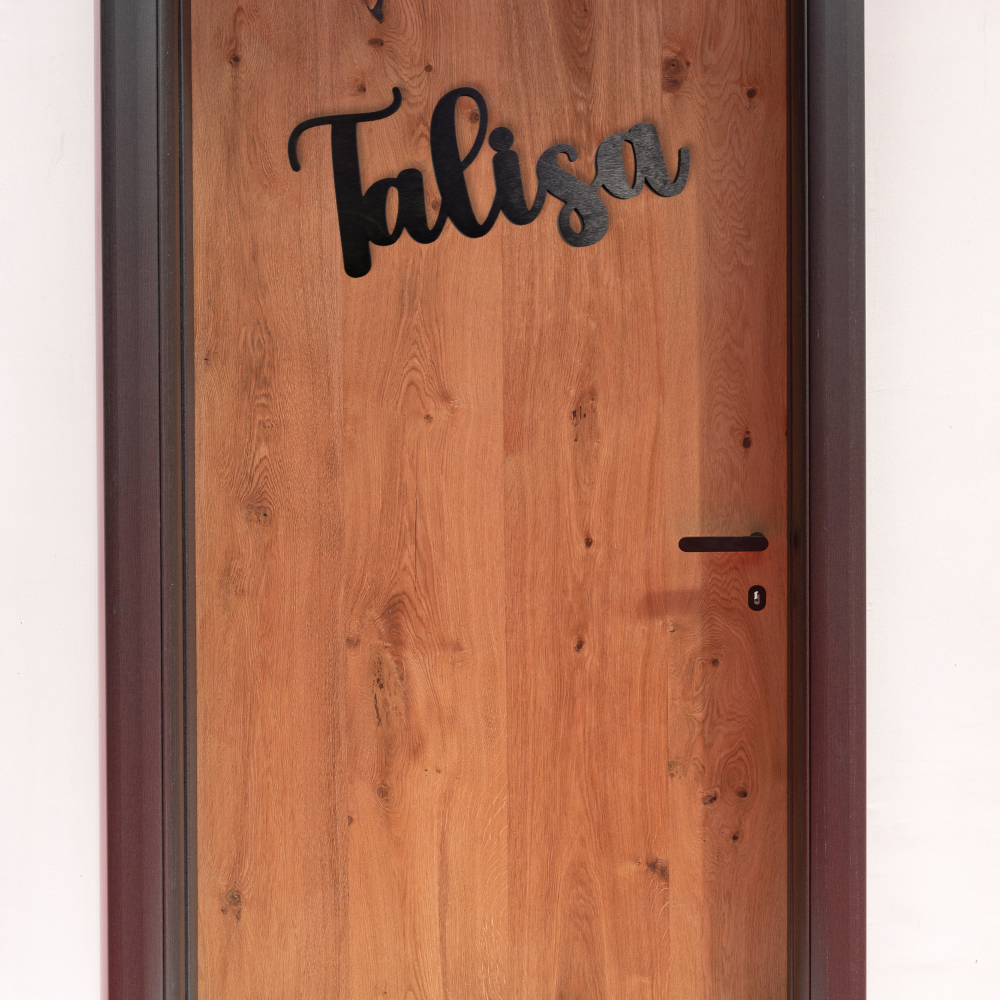 Personalisiertes 3D-Namensschild aus Holz für Kinderzimmer oder Büro