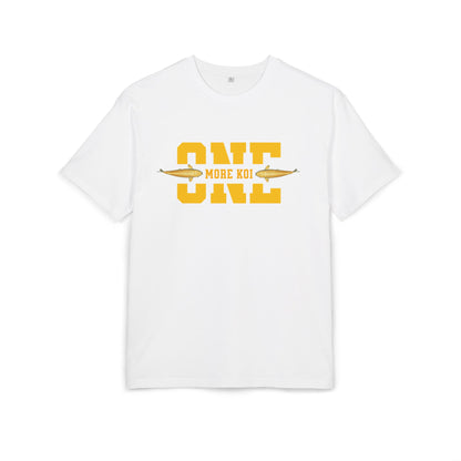 One more Koi - Oversized T-Shirt mit Koi-Motiv in leuchtendem Gelb