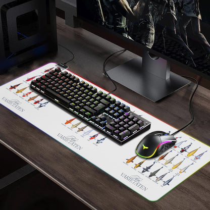 Gamingpad mit transparenten LED RGB für ein magisches Workspace-Erlebnis