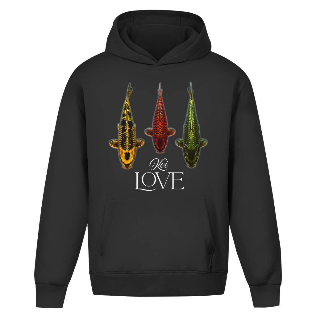 Koi Love Oversized Hoodie – Minimalismus trifft Symbolkraft