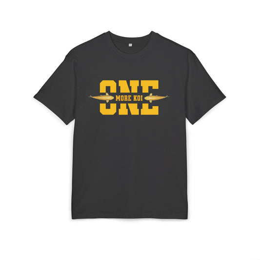 One more Koi - Oversized T-Shirt mit Koi-Motiv in leuchtendem Gelb