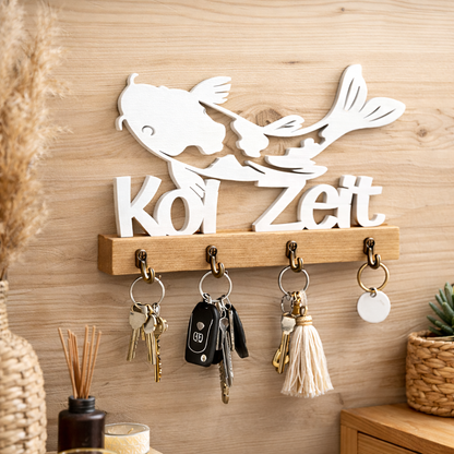 „Koi Zeit“ Schlüsselhalter – Ordnung für echte Koi-Fans