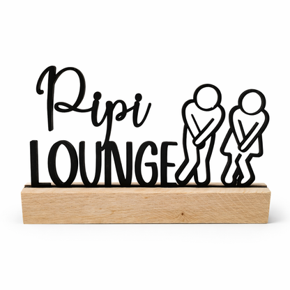 „Pipi Lounge“ – der humorvolle Aufsteller fürs stille Örtchen