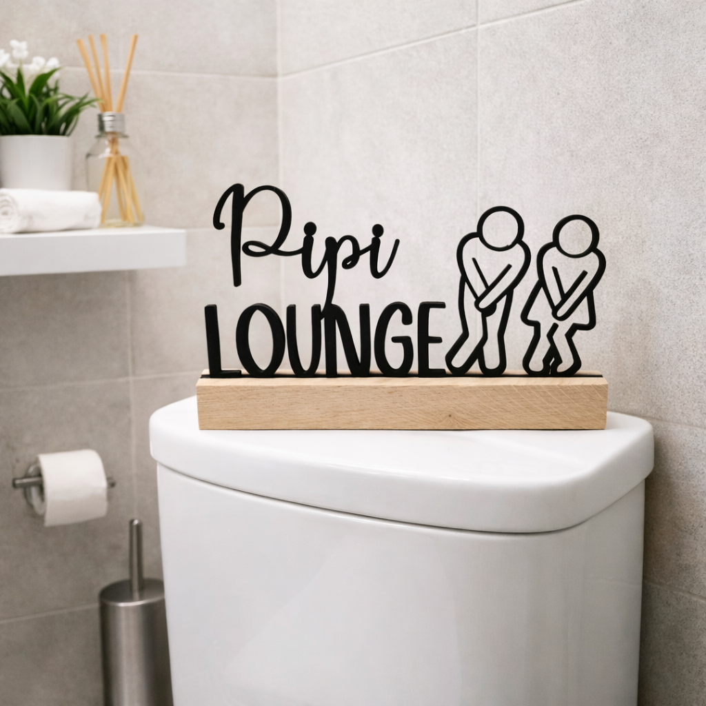 „Pipi Lounge“ – der humorvolle Aufsteller fürs stille Örtchen
