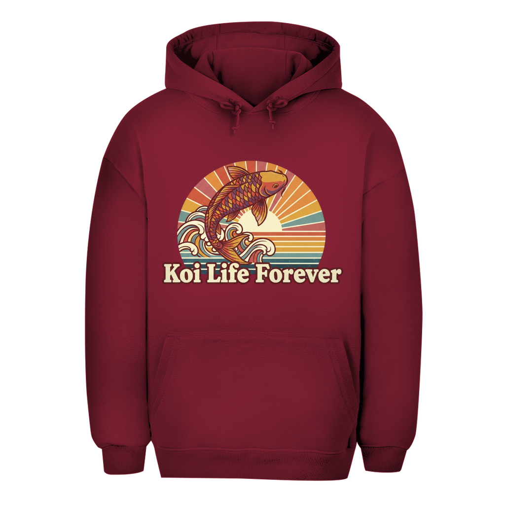 Unisex Oversize Hoodie Koi Life forever
