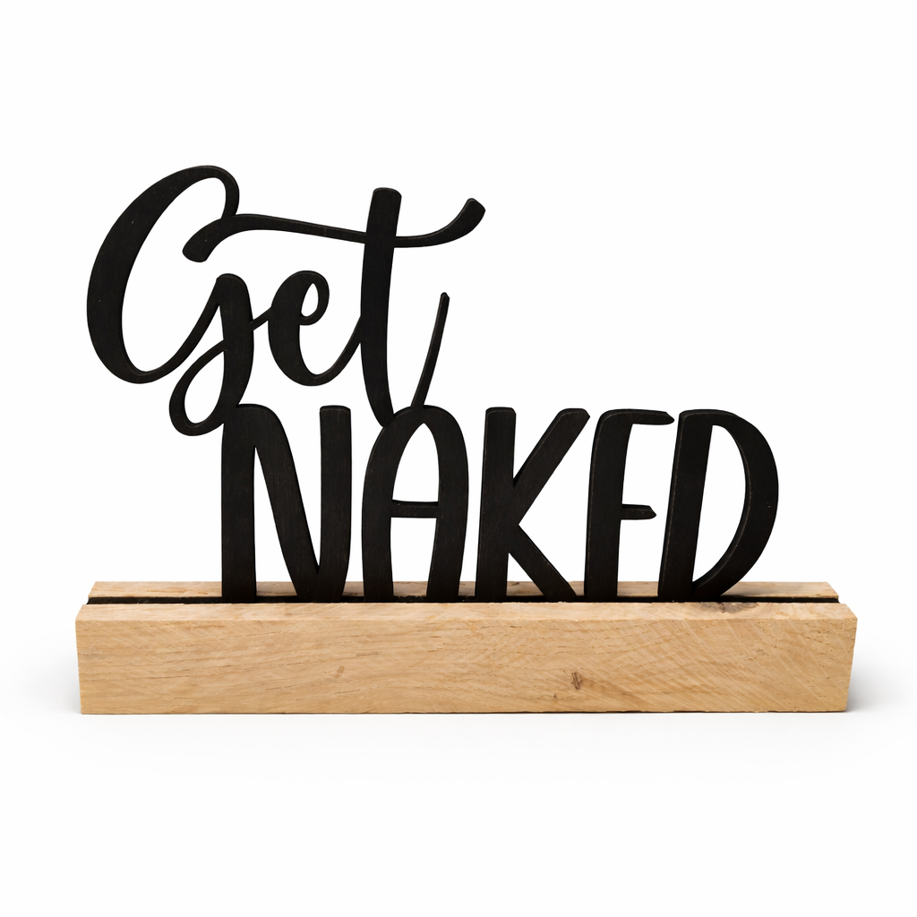 „Get Naked“ – kleiner Badaufsteller mit großer Ansage