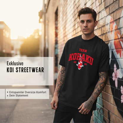 Team Kohaku Oversize T-Shirt – Koi Design Streetwear Style
