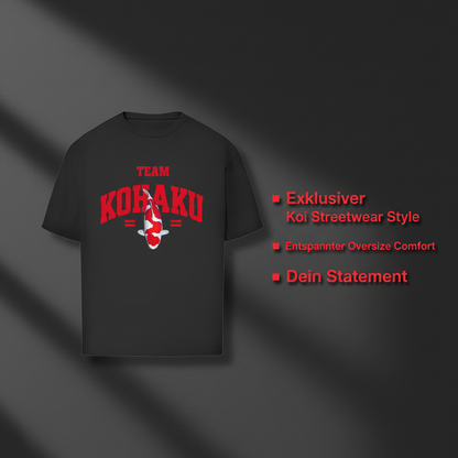 Team Kohaku Oversize T-Shirt – Koi Design Streetwear Style